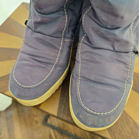 Nordica True Vintage 70s Womens Size 7 Blue Fur Lined Tall Ski Snow Winter Boots - Picture 3 of 16